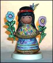 Little Cocopah Indian Girl  #10322-12  Tmk 6 - Goebel