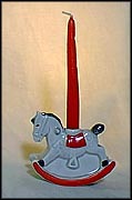 Rocking Horse Candle Holder  #54403-08  Tmk 6 - Goebel