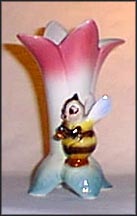 Vase - Bee Playing Trumpet  #VX 55  Tmk 2 - Full Bee