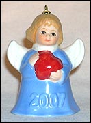 2007 Angel With Heart - Blue  Tmk: None