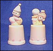 Clown Thimbles (set of two)  #100668  Tmk - OLB