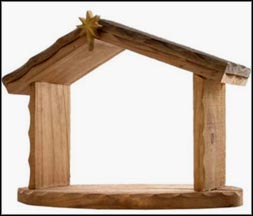 Wood Creche - Mini Nativity  #814001  Tmk - PMH