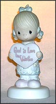 God Is Love, Dear Valentine  #E-7154  Tmk - HRG