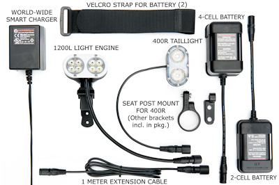 1200L Plus (Dual Quad)  Headlight with 400R Taillight