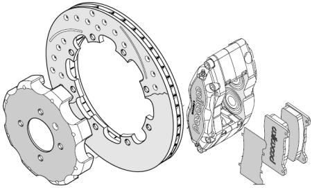 Wilwood DynaPRO Big Brake Kit - Four-piston 12.19"/310mm FRONT for '01-'07 MINI (all models)