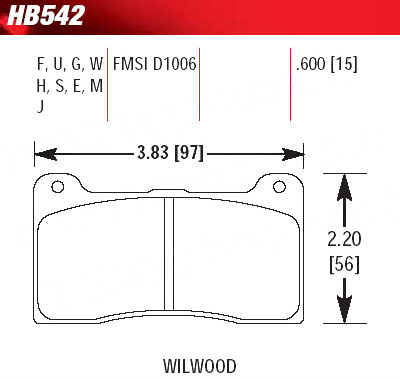 7816 -DynaPro pad axle set - Hawk DTC-60